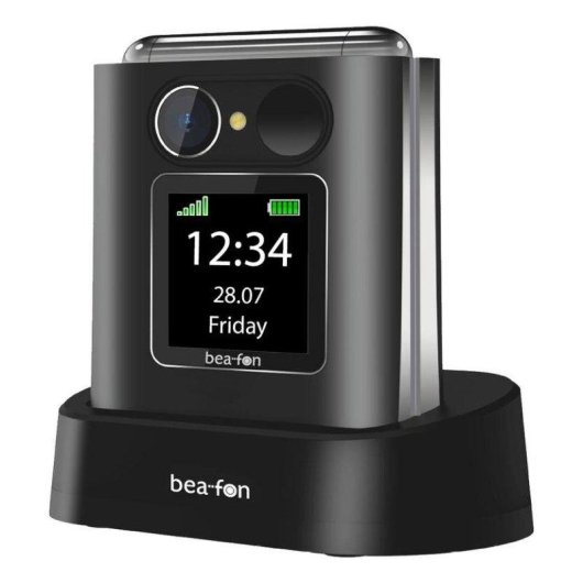 Móvil Plegable Beafon Fold 10 LTE 4G 2.2" Negro Plata