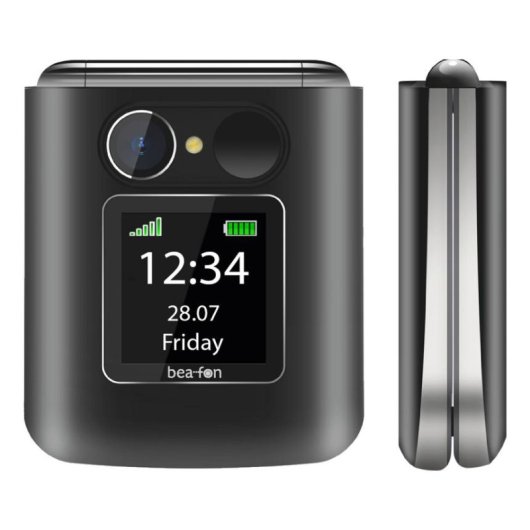 Móvil Plegable Beafon Fold 10 LTE 4G 2.2" Negro Plata