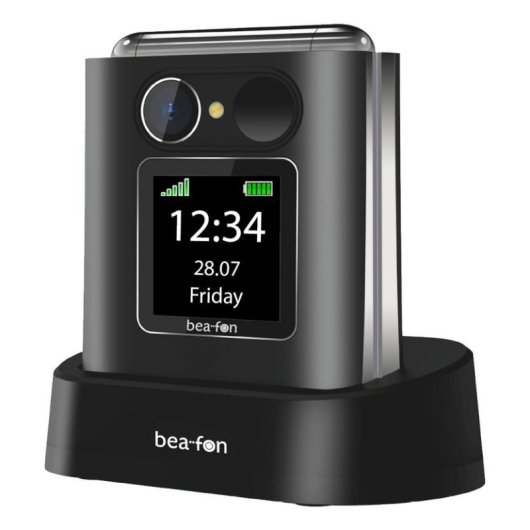 Móvil Plegable Beafon Fold 10 LTE 4G 2.2" Negro Plata