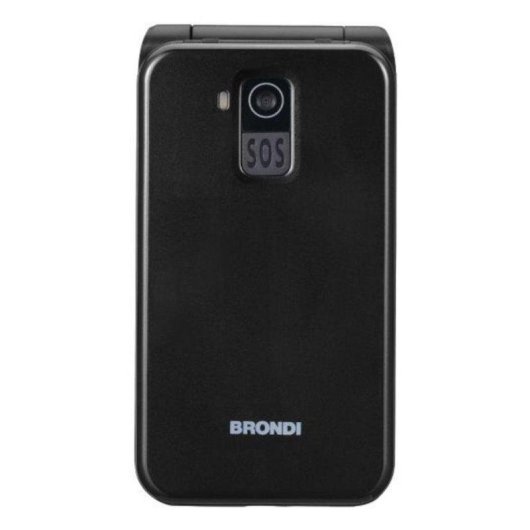 Móvil Plegable Brondi 10281080 4G Dual SIM 2.8" Negro Metálico