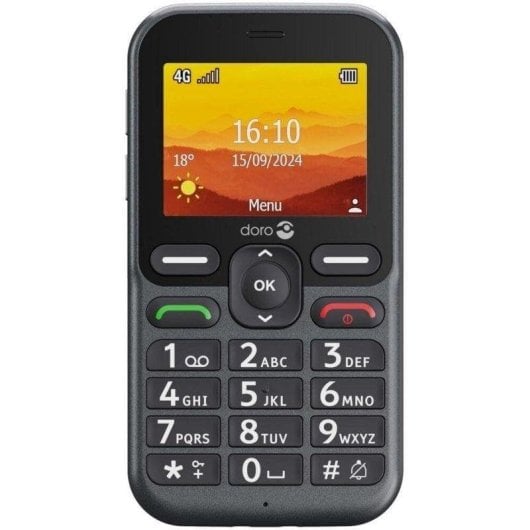 Bartelefoon Doro Leva L11 4G 64MB 128MB 2.4" Graphiet