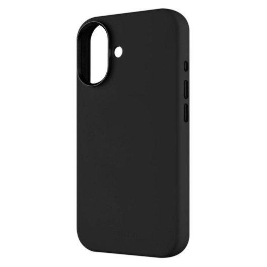 Funda para móvil Fixed MagFlow Cover Silicona Negra Compatible con iPhone 17 6,3"