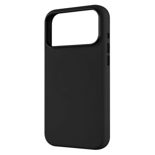 Funda para móvil Fixed MagFlow Cover Silicona Negra Compatible con iPhone 17 Pro Max