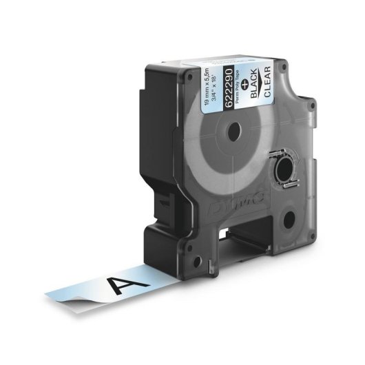 Etiquetas industriais permanentes poliéster DYMO Rhino 19 mm x 5,5 m resistentes