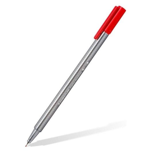 Staedtler Triplus - Conjunto de 10 Canetas Fineliner de Ponta Fina em Cores Variadas