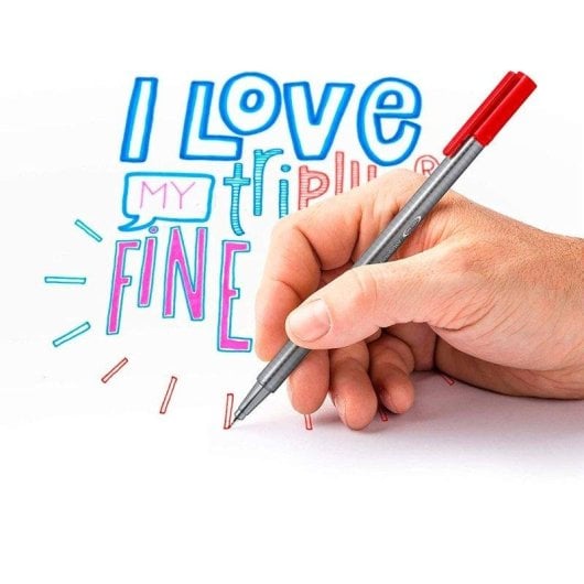 Staedtler Triplus - Conjunto de 10 Canetas Fineliner de Ponta Fina em Cores Variadas