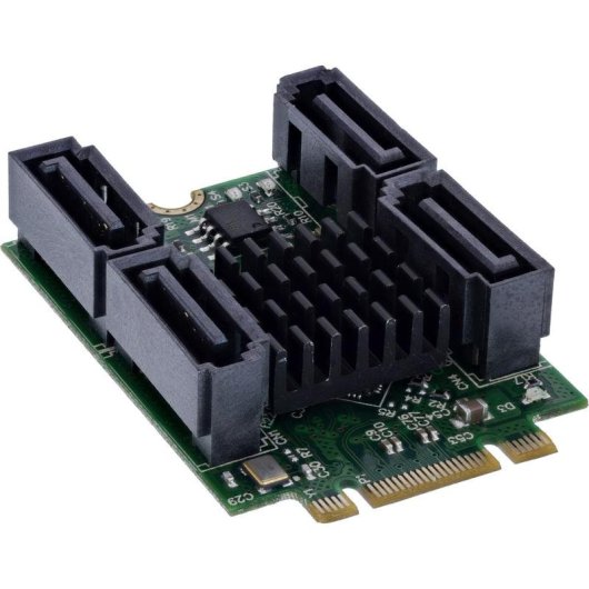 Adaptador InLine M.2 a 4x SATA RAID 6 Gbit/s Marvell 88SE9230