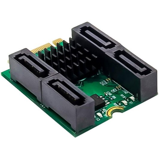 Adaptador InLine M.2 a 4x SATA RAID 6 Gbit/s Marvell 88SE9230