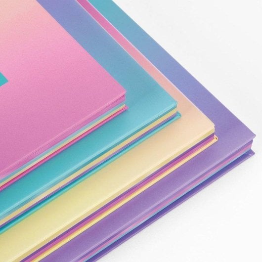 Quaderno Milan Sunset A4 Copertina Rigida 90 Fogli Quadrettati Lilla