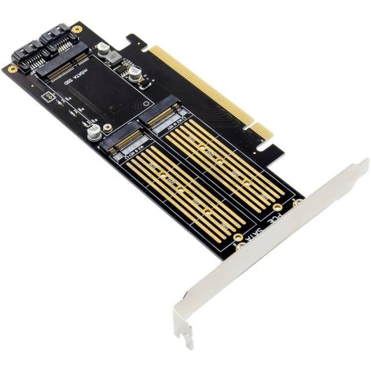 Tarjeta de Interfaz InLine 76660T PCIe a M.2 y mSATA NVMe