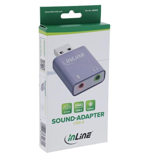 Convertitore Audio USB InLine 33051E Uscita Cuffie
