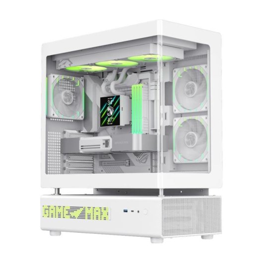 Case PC GameMax N90 WH Midi Tower ATX Bianca Vetro Temperato Mesh