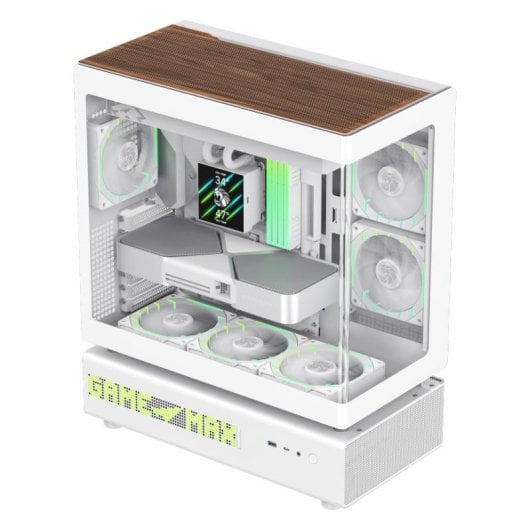 Case PC GameMax N90 WH Midi Tower ATX Bianca Vetro Temperato Mesh