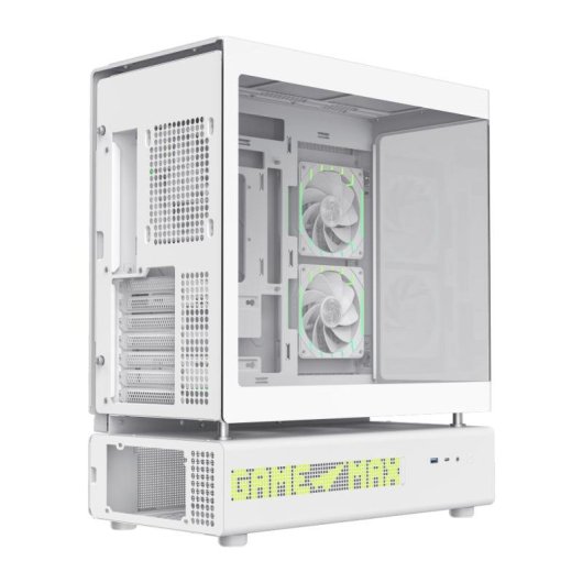 Case PC GameMax N90 WH Midi Tower ATX Bianca Vetro Temperato Mesh