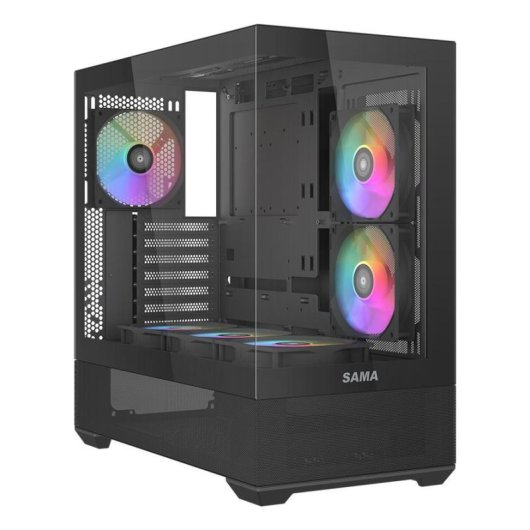 Caixa PC SAMA Gears V40 Midi Tower Preta ATX/mATX/ITX Vidro Temperado