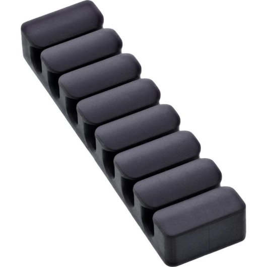 Clip para cable InLine 59971L Universal TPR Negro Autoadhesivo Pack 5