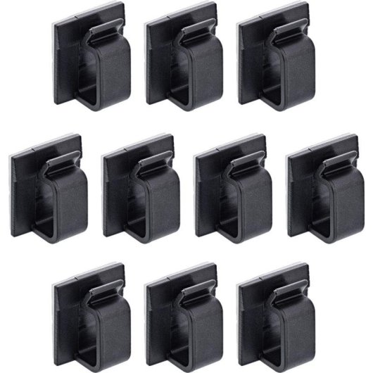 Gancho Soporte Cableado InLine 59971F Autoadhesivo Nylon Negro