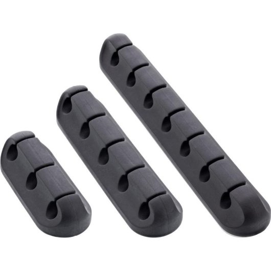 Clip per cavi InLine 59971B Universale TPR Nero Autoadesivo