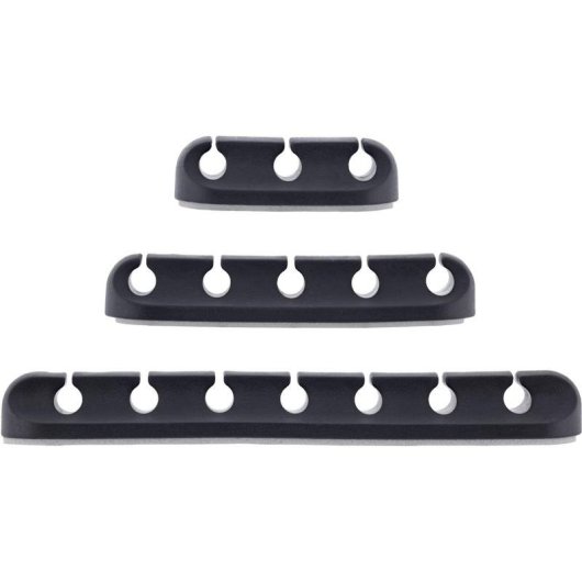 Clip per cavi InLine 59971B Universale TPR Nero Autoadesivo