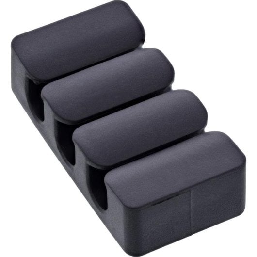 Clip para cable InLine 59971J Universal Negro TPR Autoadhesivo Pack 5 unidades