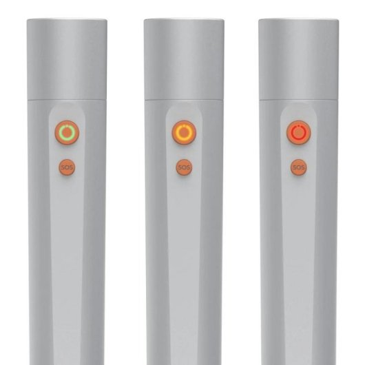 Linterna de mano Hama FL350-C LED 3W USB Recargable Plata Aluminio