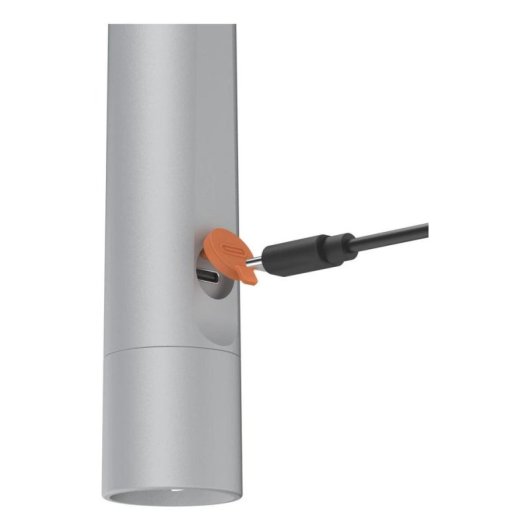 Linterna de mano Hama FL350-C LED 3W USB Recargable Plata Aluminio