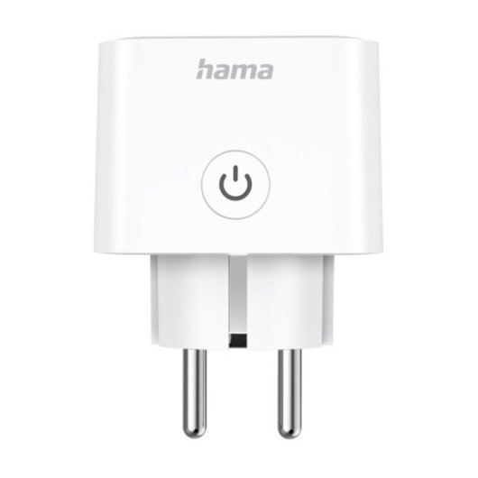 Tomada Inteligente Hama 00176654 Wi-Fi Controlo por voz para casa branca