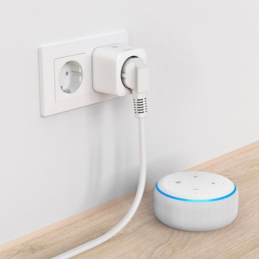 Tomada Inteligente Hama 00176654 Wi-Fi Controlo por voz para casa branca