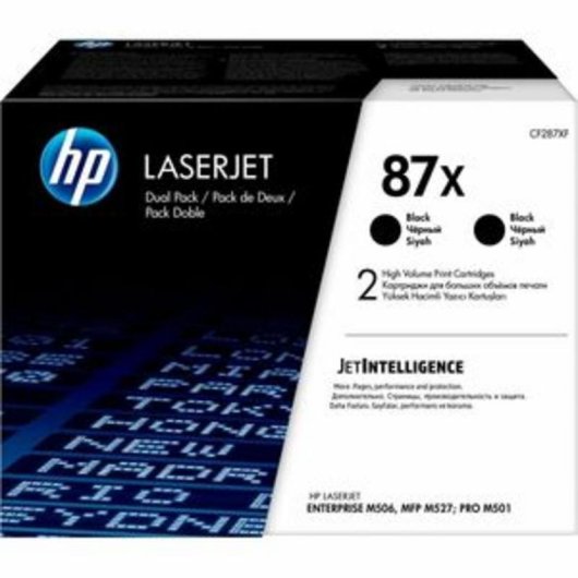 Cartuchos de tóner negro Original HP 87X LaserJet alta capacidad 2 unidades