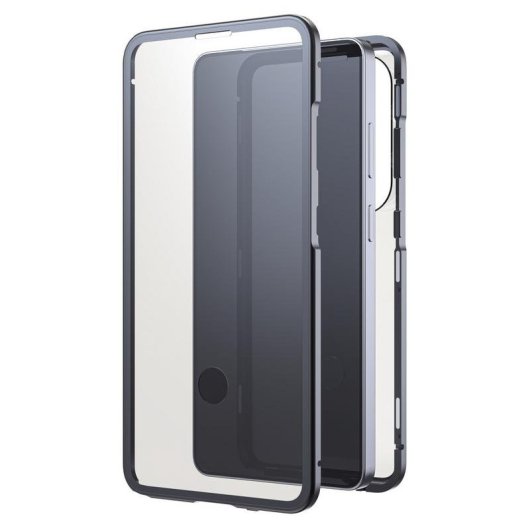 Funda pour mobile Black Rock 360° Glass Cover aluminium noir transparent pour Galaxy S26 Ultra