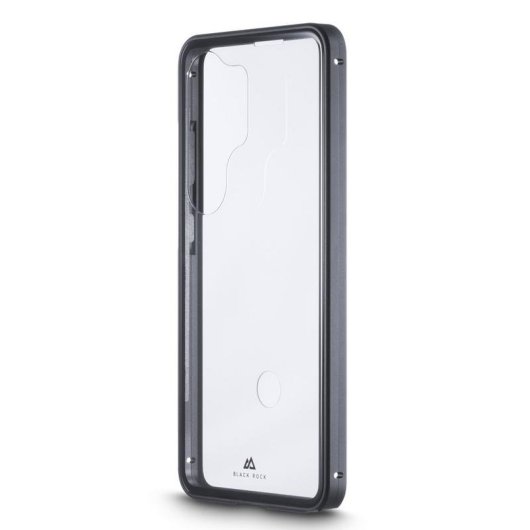 Funda pour mobile Black Rock 360° Glass Cover aluminium noir transparent pour Galaxy S26 Ultra