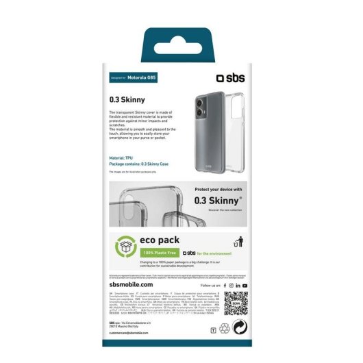 Handyhülle SBS TESKINMOG85T TPU transparent für Motorola Moto G85