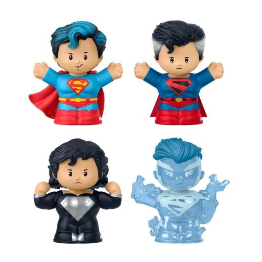 Sammelfigur Fisher-Price Little People Superman Through the Ages Multifarben