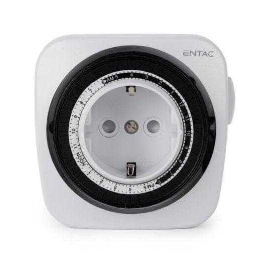 Reloj Temporizador Entac EMTM24-1E 230V 16A 3680W Negro y Blanco