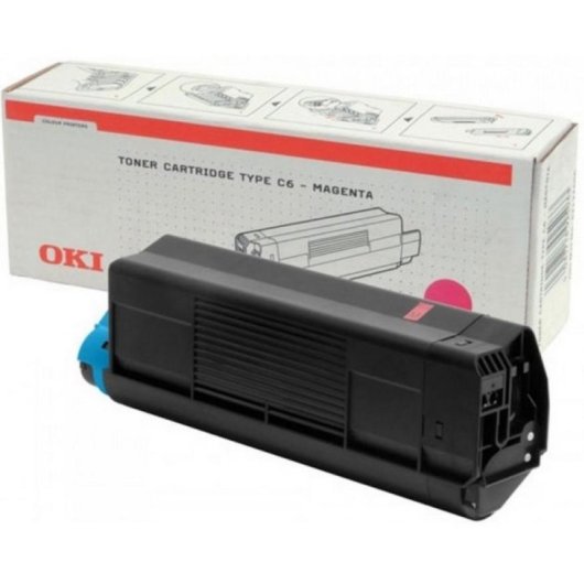 Tóner Magenta Original OKI 42127406 para impresoras LED C5100/C5200/C5300/C5400