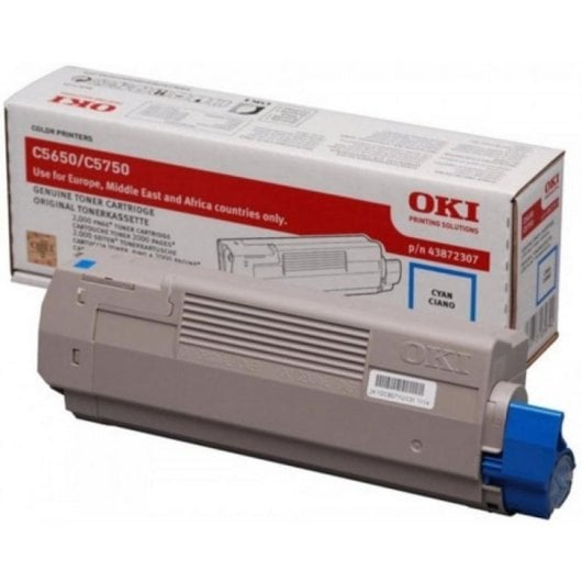 Cartucho de Tóner Original OKI Ciano para Impressoras C5650/C5750