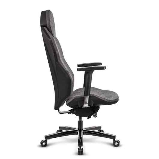 Silla Gaming Quersus ICOS 1.1 Gris Hierro Tejido Ignífugo Reclinable 140°