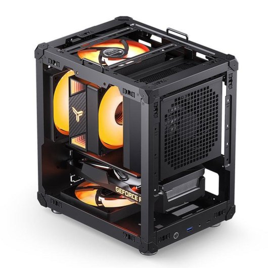 Case Mini Torre Jonsbo C6-ITX Nera con Pannelli a Maglia
