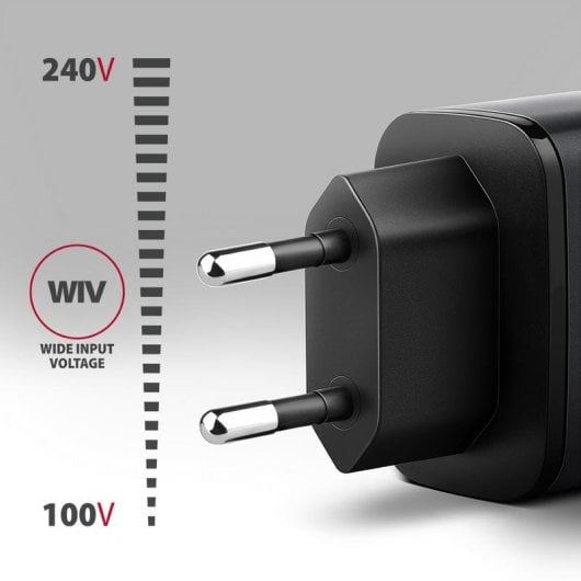 Carregador Axagon ACU-PQ67 67W USB-C e USB-A GaN Carga Rápida