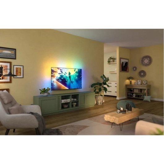 TV Philips LED 55PUS8000 55" 4K UltraHD 60Hz Smart TV Titan OS HDR10 Ambilight