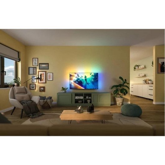 TV Philips LED 55PUS8000 55" 4K UltraHD 60Hz Smart TV Titan OS HDR10 Ambilight