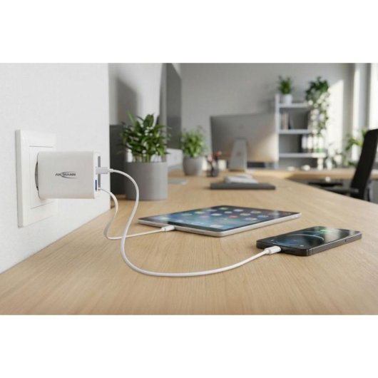 Ladegerät USB Ansmann 1001-0186 30W Power Delivery 3.0 Quick Charge Weiß