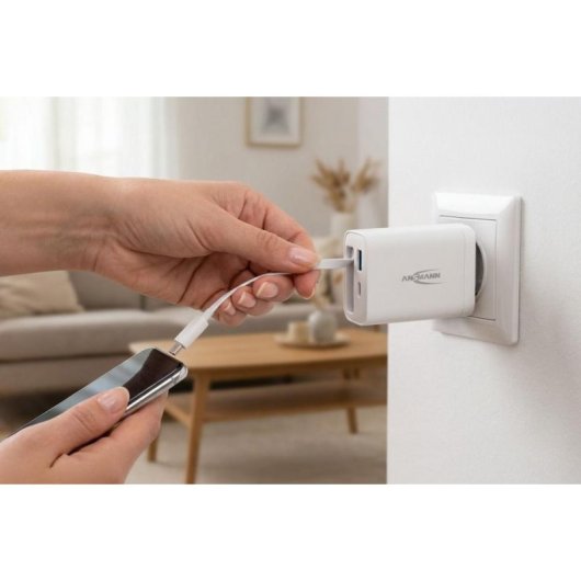 Ladegerät USB Ansmann 1001-0186 30W Power Delivery 3.0 Quick Charge Weiß