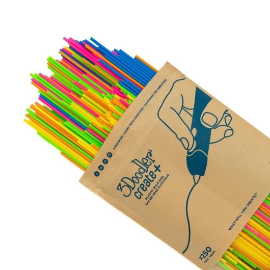 Filamento PLA 3Doodler Create+ Pro+ Neons 3 mm 250 piezas Multicolor