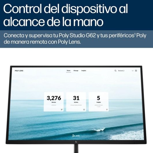 Sistema de videoconferencia Poly Studio G62 4K Ultra HD 10 personas Negro