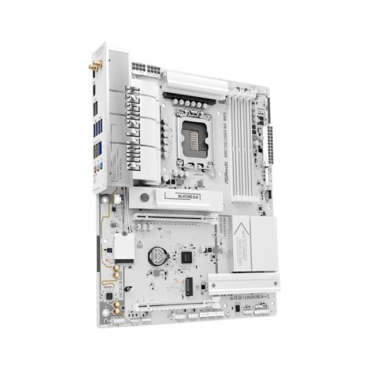 Motherboard AsRock B860 Challenger WiFi White Intel B860 LGA 1851 DDR5 ATX WiFi 7 2.5GbE RAID