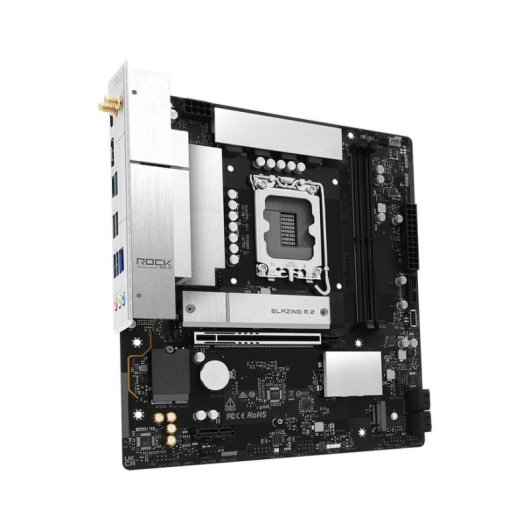 Placa Base AsRock B860M Rock WiFi Intel B860 LGA 1851 DDR5 Micro ATX WiFi 6E RGB