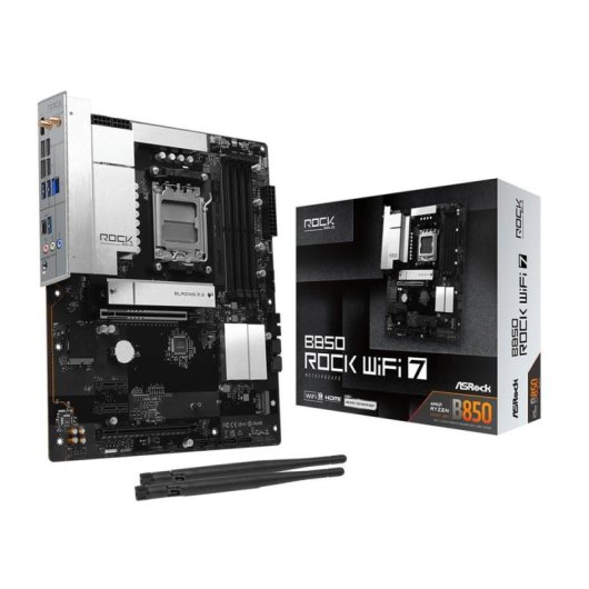 Schede Madri AsRock B850 Rock WiFi 7 AMD B850 AM5 DDR5 ATX 2.5GbE RGB