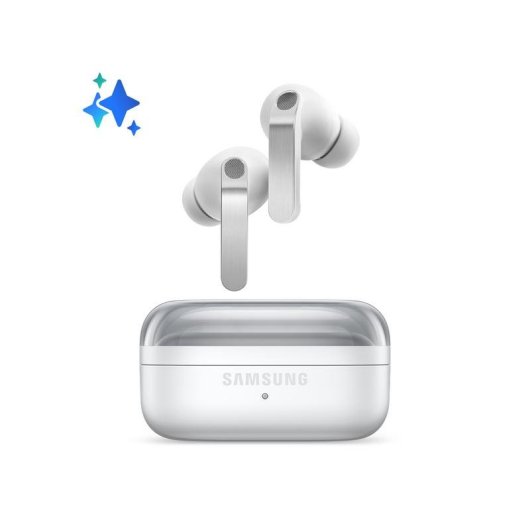 Auricolari Samsung Galaxy Buds4 Pro wireless Bluetooth con Cancellazione Attiva Rumore Bianco