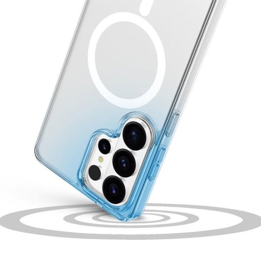 Funda para móvil Cellularline Clear Mag Transparente Rígida con Borde de Goma para Galaxy S26 Ultra